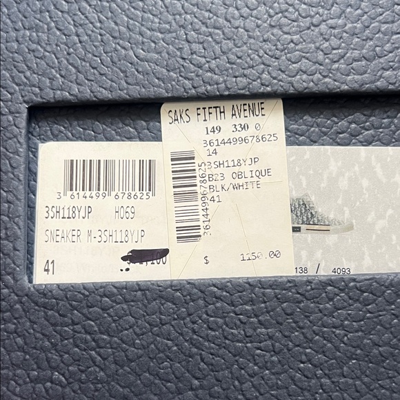 Dior High-Top Sneakers in Grey and White Oblique Canvas - Picture 10 of 14